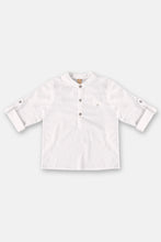 Load image into Gallery viewer, BABY BOY GOWN IN VOIL FABRIC (WHITE)