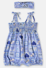 Load image into Gallery viewer, BABY GIRL SUNBATH & HAIRBAND SET