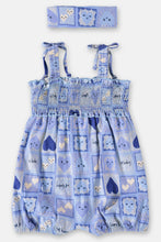 Load image into Gallery viewer, BABY GIRL SUNBATH & HAIRBAND SET