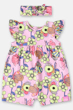 Load image into Gallery viewer, BABY GIRL JUMPSUIT & HAIRBAND SET