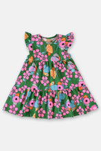 Load image into Gallery viewer, PRINTED BABY DRESS (GREEN)