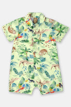 Load image into Gallery viewer, BABY BOY PRINTED POLO JUMPSUIT