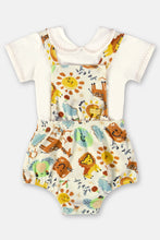 Load image into Gallery viewer, COMFY DUNGAREES AND BODYSUIT SET (YELLOW)