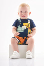 Load image into Gallery viewer, BABY BOY OVERALLS & BODYSUIT SET