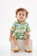 Load image into Gallery viewer, BABY BOY PRINTED POLO JUMPSUIT