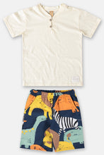 Load image into Gallery viewer, COOL SAFARI T-SHIRT AND SHORTS SET (BEIGE)
