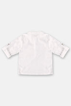 Load image into Gallery viewer, BABY BOY GOWN IN VOIL FABRIC (WHITE)
