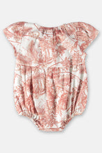 Load image into Gallery viewer, SUNBATHING FOR BABY GIRL WITH TROPICAL PRINT
