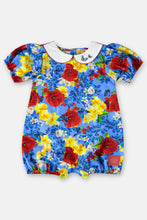 Load image into Gallery viewer, SUNBATHING BABY GIRL WITH DIGITAL FLORAL PRINT (BLUE)
