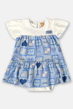 Load image into Gallery viewer, BABY FLARED SHORT SLEEVE BODYSUIT DRESS

