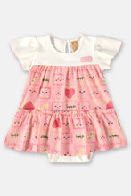 Load image into Gallery viewer, BABY FLARED SHORT SLEEVE BODYSUIT DRESS
