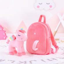 Load image into Gallery viewer, Standing Unicorn Backpack - Detachable Doll - Pink
